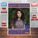 Personalised Lorde 1 INSPIRED THEME Music Birthday Card (SA)