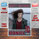 Personalised Lorde 2 INSPIRED THEME Music Birthday Card (SA)