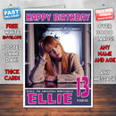 Personalised Lucy Rose Celebrity Inspired Style Birthday Card (SA)