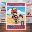 Personalised Luiz Bulldog Style Inspired Cartoon Birthday Card (SA)