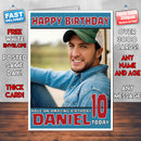 Personalised Luke Bryan 1 INSPIRED THEME Music Birthday Card (SA)