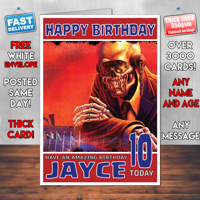 Personalised MEGADETH Band Celebrity Inspired Style Birthday Card (SA)