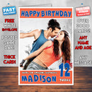 Personalised Mad About Dance Bollywood Inspired Style Birthday Card (SA)