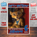 Personalised Madagascar 3 Gia Style Inspired Cartoon Birthday Card (SA)