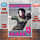 Personalised Maddona 1 Celebrity Inspired Style Birthday Card (SA)