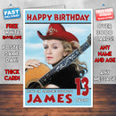 Personalised Maddona 2 Celebrity Inspired Style Birthday Card (SA)