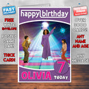 Personalised Magic Door 1 Style Theme Personalised Kidshows Birthday Card (SA)