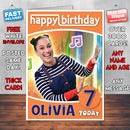 Personalised Magic Door 3 Style Theme Personalised Kidshows Birthday Card (SA)