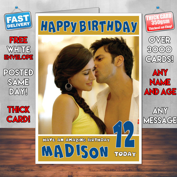 Personalised Main Tera Hero Bollywood Inspired Style Birthday Card (SA)