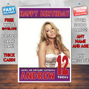 Personalised Mariah Carey 1 Celebrity Inspired Style Birthday Card (SA)