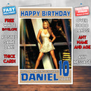 Personalised Mariah Carey INSPIRED THEME Music Birthday Card (SA)