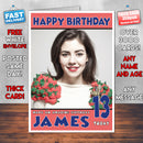 Personalised Marina Lambrini 1 Celebrity Inspired Style Birthday Card (SA)