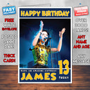 Personalised Marina Lambrini 2 Celebrity Inspired Style Birthday Card (SA)