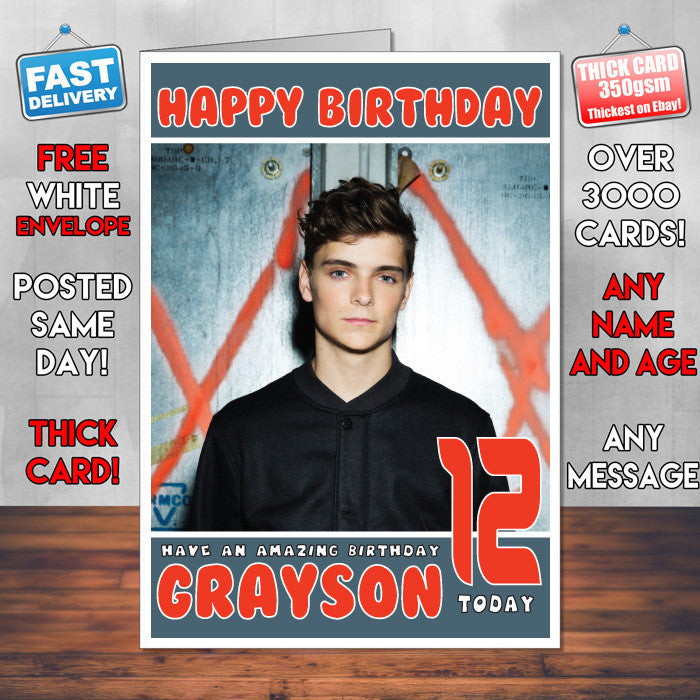 Personalised Martin Garrix 1 Celebrity Inspired Style Birthday Card (SA)