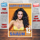 Personalised Megan Fox 2 INSPIRED THEME Celebrity Birthday Card (SA)