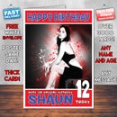 Personalised Megan Fox 3 INSPIRED THEME Celebrity Birthday Card (SA)