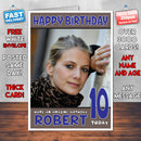 Personalised Melanie Laurent 2 INSPIRED THEME Celebrity Birthday Card (SA)