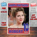Personalised Melanie Laurent 3 INSPIRED THEME Celebrity Birthday Card (SA)