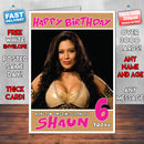 Personalised Melina Perez WWE Inspired Style Birthday Card (SA)