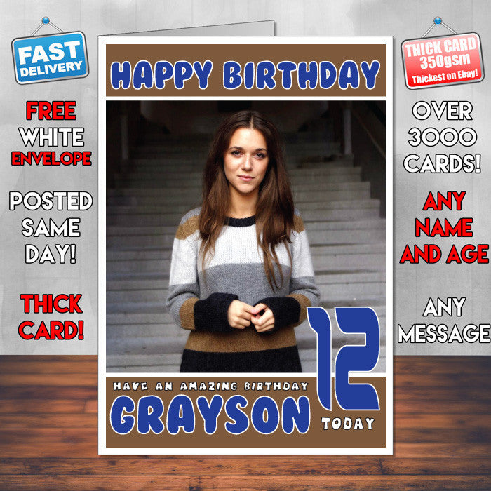 Personalised Melissa Horn 1 Celebrity Inspired Style Birthday Card (SA)