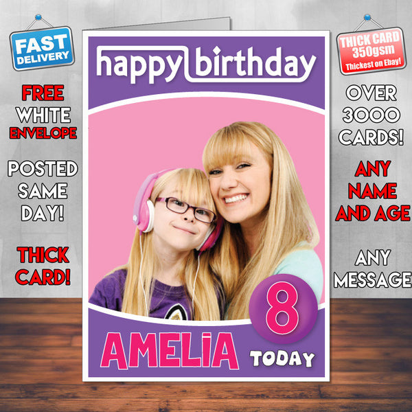 Personalised Melody And Friends 2 Style Theme Personalised Kidshows Birthday Card (SA)