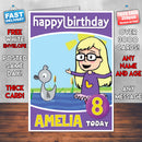 Personalised Melody And Friends 5 Style Theme Personalised Kidshows Birthday Card (SA)
