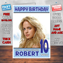 Personalised Mena Suvari 1 INSPIRED THEME Celebrity Birthday Card (SA)