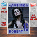 Personalised Mena Suvari 2 INSPIRED THEME Celebrity Birthday Card (SA)