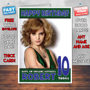 Personalised Mena Suvari 3 INSPIRED THEME Celebrity Birthday Card (SA)