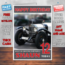 Personalised Mercedes 7 Cars Birthday Card (SA)