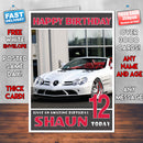 Personalised Mercedes 8 Cars Birthday Card (SA)