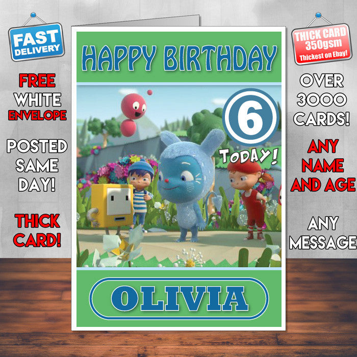 Personalised Messy Goes To Okido 2 Style Theme Personalised Kidshows Birthday Card (SA)