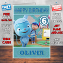 Personalised Messy Goes To Okido 3 Style Theme Personalised Kidshows Birthday Card (SA)