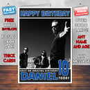 Personalised Metallica 1 INSPIRED THEME Music Birthday Card (SA)