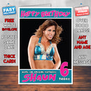 Personalised Mickie James WWE Inspired Style Birthday Card (SA)