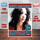 Personalised Mika Nakashima Celebrity Inspired Style Birthday Card (SA)