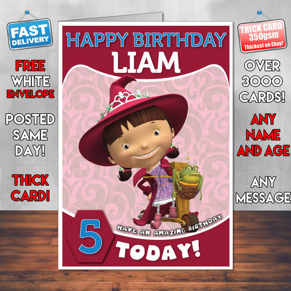 Personalised Mike The Knight 3 Style Theme Personalised Kidshows Birthday Card (SA)