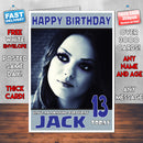 Personalised Mila Kunis 2 INSPIRED THEME Celebrity Birthday Card (SA)