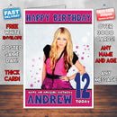 Personalised Miley Cyrus 1 Celebrity Inspired Style Birthday Card (SA)