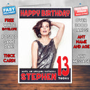 Personalised Milla Jovovich 2 INSPIRED THEME Celebrity Birthday Card (SA)