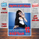 Personalised Miya Muqi Bollywood Inspired Style Birthday Card (SA)