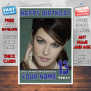 Personalised Monica Bellucci 2 INSPIRED THEME Celebrity Birthday Card (SA)