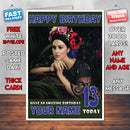 Personalised Monica Bellucci 6 INSPIRED THEME Celebrity Birthday Card (SA)