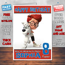 Personalised Mr Peabody And Sherman Style Inspired Cartoon Birthday Card (SA)
