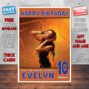 Personalised Musical INSPIRED THEME Music Birthday Card (SA)