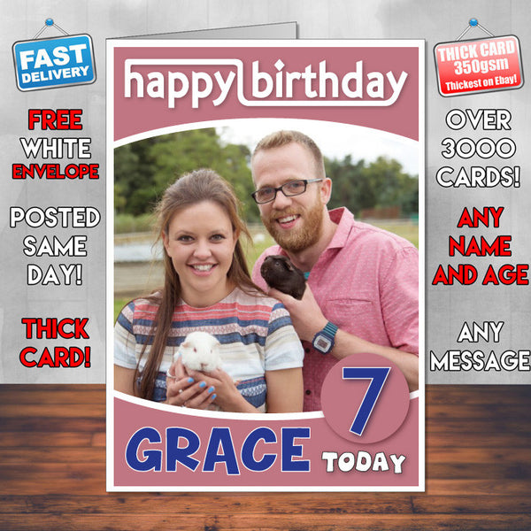 Personalised My Pet And Me 1 Style Theme Personalised Kidshows Birthday Card (SA)