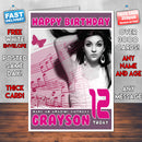 Personalised Nadine Beiler Celebrity Inspired Style Birthday Card (SA)
