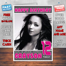 Personalised Namie Amuro Celebrity Inspired Style Birthday Card (SA)