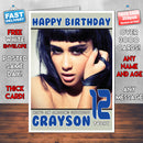 Personalised Natalia Kills 1 Celebrity Inspired Style Birthday Card (SA)