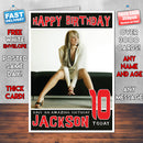 Personalised Natalie Horler Celebrity Inspired Style Birthday Card (SA)